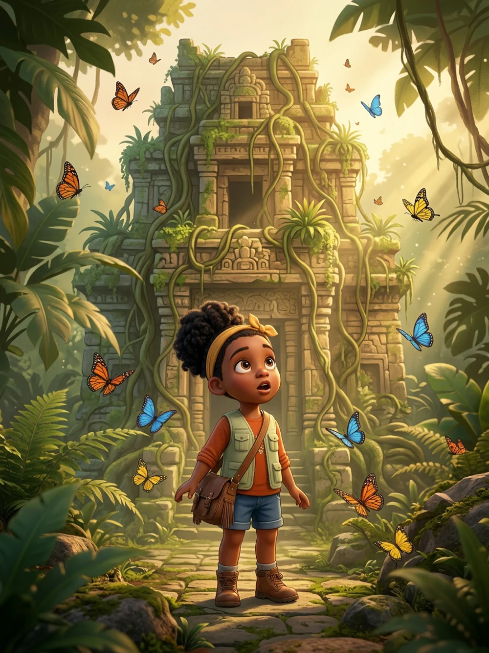 Couverture : Maya et le Temple Oublié